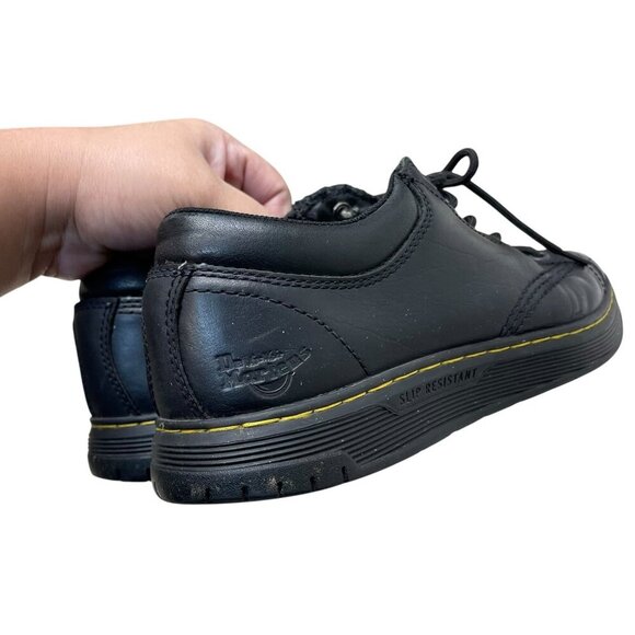 Dr. Martens Maltby Sr Food Nursing Work Slip Resistant Black Shoe Men’s Size 9 - Picture 1 of 11